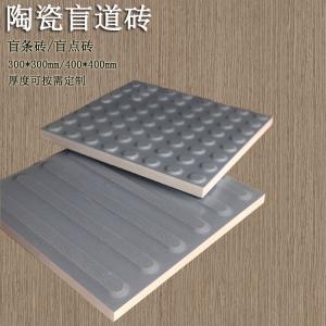 樓梯平臺中灰色麻點(diǎn)提示盲道磚鋪裝 J